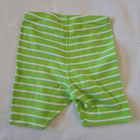 Hanna Andersson girls size 90 or 3T lime & white tumble shorts EUC - Picture 2 of 4
